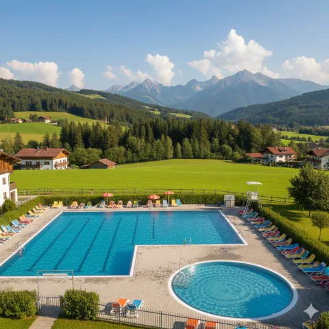 Outdoor Pool in Weissbriach – Outdoor pool